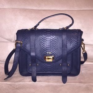 Gigi NY Hayden Satchel Navy Blue